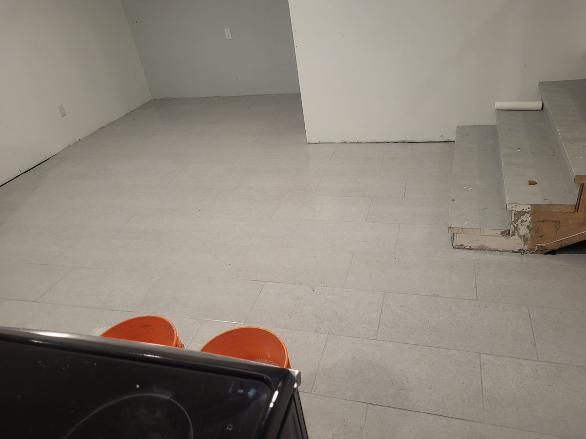 Finished interior flooring